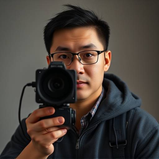 Portrait of Michael Chen, Lead Videographer at Visually Dynamic