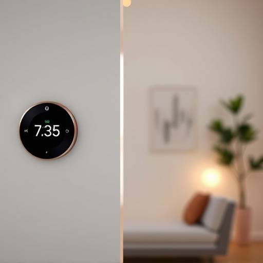 Product demonstration video for 'SmartHome Devices,' showcasing the features of a smart thermostat and lighting system.